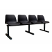 Standard Beam Seating - 4 Seater - Black Seats