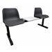 Standard Beam Seating - 2 Seater with Table - Black Seats - H.830 W.510 L.1540 