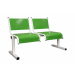 Spectrum Beam Seating - 2 Seater - Green Seats