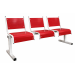 Spectrum Beam Seating - 3 Seater - Red Seats