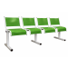 Spectrum Beam Seating - 4 Seater - Green Seats
