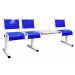 Spectrum Beam Seating - 3 Seater with Table - Blue Seats - H.860 W.510 L.2310 