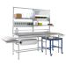 Pack Tek Dual Workbench Kit 1 - H.840-1100 W.1800 D.750 - Laminate Worktop