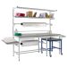 Pack Tek Dual Workbench Kit 3 - H.840-1100 W.1800 D.750 - Laminate Worktop