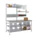 Pack Tek Individual Workbench Kit 2 - H.840-1100 W.1800 D.750 - Laminate Worktop