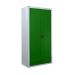 Perforated Tool Cupboards - Green Doors - H.1800 W.900 D.460
