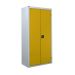 Perforated Tool Cupboards - Yellow Doors - H.1800 W.900 D.460