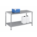 Stainless Steel Workbench & Lower Shelf - H.840 W.1500 D.750