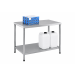 Stainless Steel Workbench & Lower Shelf - H.840 W.1200 D.600