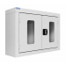 Vision Door Cupboard - Light Grey Doors - 1 Shelf - H.570 W.850 D.255