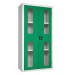 Vision Door Cupboard - Green Doors - 3 Shelves - H.1800 W.900 D.460