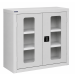 Vision Door Cupboard - Light Grey Doors - 2 Shelves - H.900 W.900 D.460