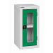 Vision Door Cupboard - Green Doors - 1 Shelf - H.900 W.460 D.460
