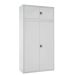 Modular Cupboard - 3 Shelves - H.2300 W.900 D.460 - Light Grey Doors