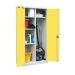Utility Cupboard - Yellow Doors - 3 Shelves - H.1800 W.900 D.460