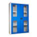 Vision Door Cupboard - Dark Blue Doors - 3 Shelves - H.1800 W.1200 D.460