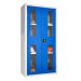 Vision Door Cupboard - Dark Blue Doors - 3 Shelves - H.1800 W.900 D.460