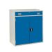 Standard Workstation - Dark Blue - Single Drawer - Flat Top - H.980 W.920 D.450 