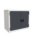  Euroslide Modular Overhead Cupboards - H.500 W.600 D.325 - Dark Grey Fronts