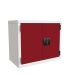 Euroslide Modular Overhead Cupboards - H.500 W.600 D.325 - Red Fronts