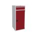 Euroslide 1 Drawer & Cupboard - 1x200mm, 1x1250mm - H.1500 W.600 D.650 - Red