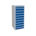Euroslide 10 Drawer - 1x100mm, 9x150mm - H.1500 W.600 D.650 - Blue