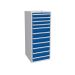  Euroslide 11 Drawer - 4x100mm, 7x150mm - H.1500 W.600 D.650 - Blue