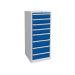 Euroslide 8 Drawer - 4x150mm, 4x200mm - H.1500 W.600 D.650 - Blue