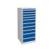  Euroslide 10 Drawer - 4x100mm, 4x150mm, 2x200mm - H.1500 W.600 D.650 - Blue