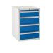 Euroslide 4 Drawer - 1x150mm, 3x200mm - H.825 W.600 D.750 - Dark Blue