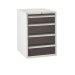 Euroslide 4 Drawer - 1x150mm, 3x200mm - H.825 W.600 D.750 - Dark Grey
