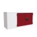Euroslide - Corner Overheard Cupboard - Right Hand - 600Wmm - Red Fronts