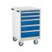 Mobile Euroslide - 980.600.650 - 5 Drawer 2x100mm, 2x150mm, 1x200mm -Blue