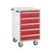 Mobile Euroslide - 980.600.650 - 5 Drawer 5x150mm -Red