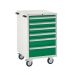 Mobile Euroslide - 980.600.650 - 6 Drawer 4x100mm, 1x150mm, 1x200mm -Green