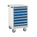 Mobile Euroslide - 980.600.650 - 7 Drawer 7x100mm -Blue