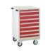 Mobile Euroslide - 980.600.650 - 7 Drawer 7x100mm -Red