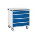 Mobile Euroslide - 980.900.650 - 4 Drawer 1x150mm, 3x200mm -Blue
