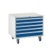 Mobile Underbench Cabinet - 5 Drawer 4x100mm, 1x150mm  - 780.900.650 - Dark Blue