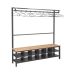 Island Bench - Clothes Rail and Shoe Storage - Single Sided 10 Hangers - H.1830 W.1500 D.300