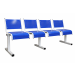 Spectrum Beam Seating - 4 Seater - Blue Seats