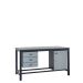 KIT B: Heavy Duty Workbench - Laminate Top H.840 W.1500 D.750 - Storage Cupboard & Triple Drawer Unit - Light Grey Fronts