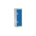 School Locker - 2 Compartment - Blue Doors - H.955 W.300 D.450