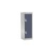 School Locker - 2 Compartment - Dark Grey Doors - H.955 W.300 D.450