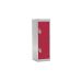 School Locker - 2 Compartment - Red Doors - H.955 W.300 D.450