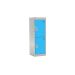 School Locker - 2 Compartment - Light Blue Doors - H.955 W.300 D.450