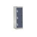 School Locker - 3 Compartment - Dark Grey Doors - H.955 W.380 D.380