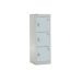 School Locker - 3 Compartment - Light Grey Doors - H.955 W.380 D.380
