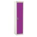 Spectrum School Locker - 1 Compartment - Summer Lilac Doors - H.1365 W.300 D.450