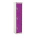 Spectrum School Locker - 3 Compartment - Summer Lilac Doors - H.1365 W.300 D.300